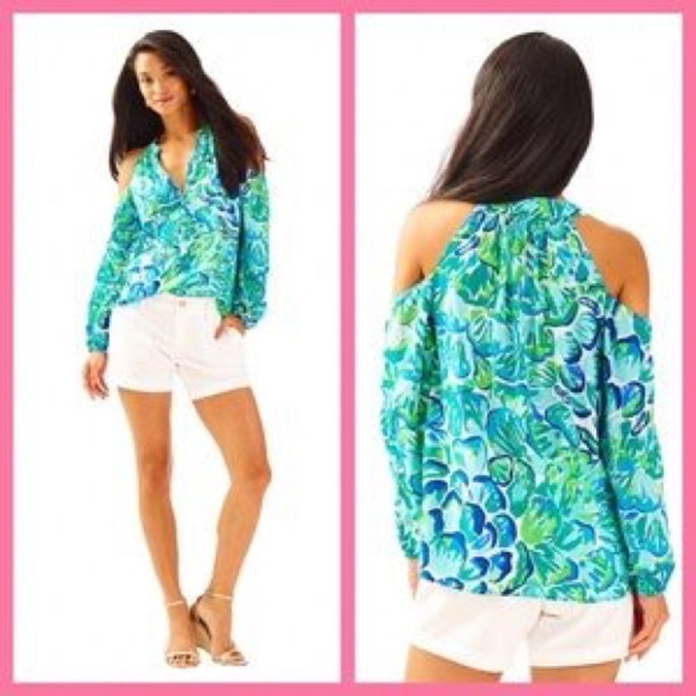 Lilly Pulitzer Sunny Shoulder Elsa NWT Size L